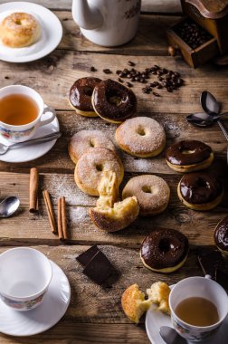 Eski stil donuts rustik tarzı