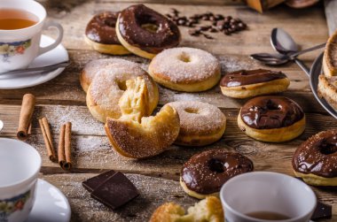 Eski stil donuts rustik tarzı