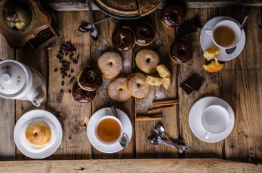 Eski stil donuts rustik tarzı
