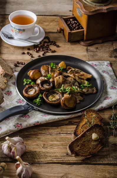 Mesa con café y té — Foto de Stock