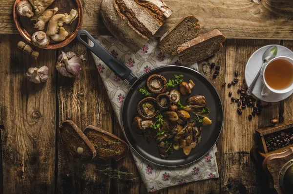 Mesa con café y té — Foto de Stock