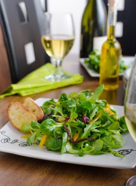 Roka ve biber salatası