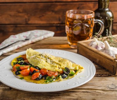 Akdeniz omlet rustik