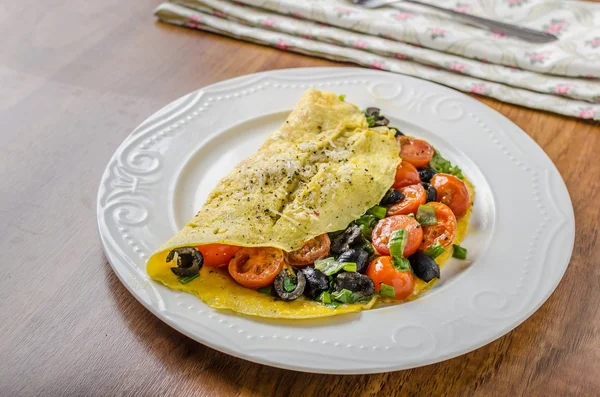 Medelhavet omelett rustik — Stockfoto