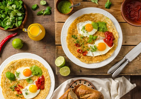 Huevos divorciados delizioso — Foto Stock