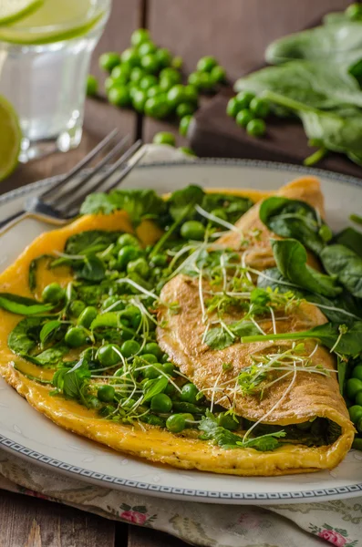 Tortilla de huevo con hierbas —  Fotos de Stock