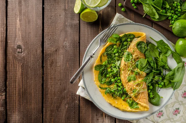 Ei omelet met kruiden — Stockfoto