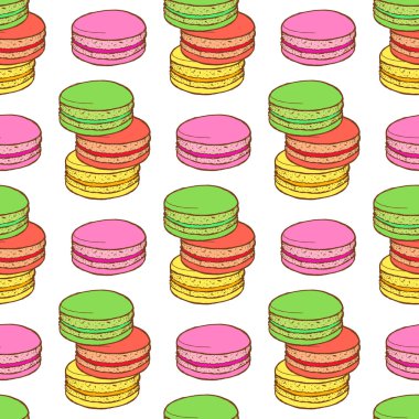 Bademli kurabiye seamless modeli