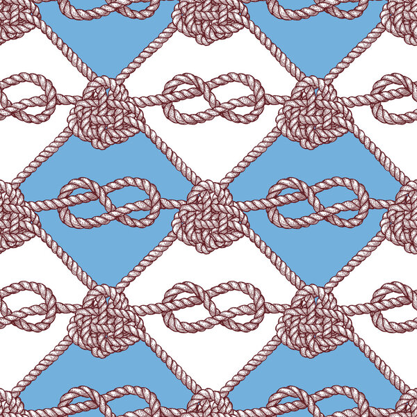 Engraved pattern with ropes