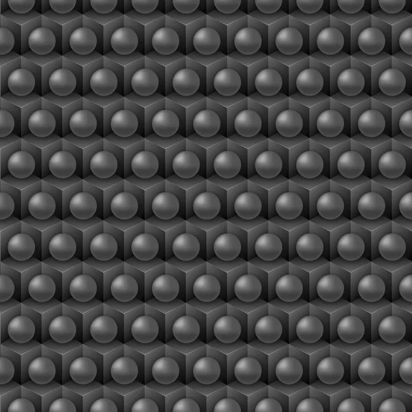 Cubo negro y patrón shere — Archivo Imágenes Vectoriales