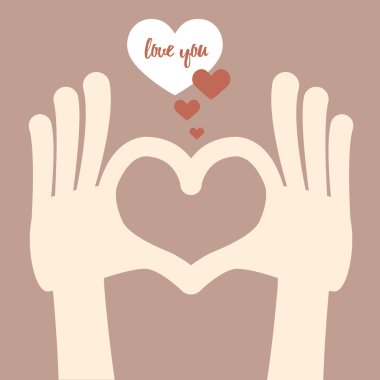 Kalp işareti parmak