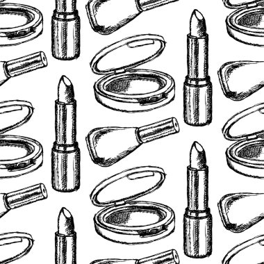 빈티지 스타일에서 스케치 아름다움 장비