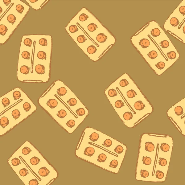 Kroki tabletleri pachege vintage tarzı — Stok Vektör