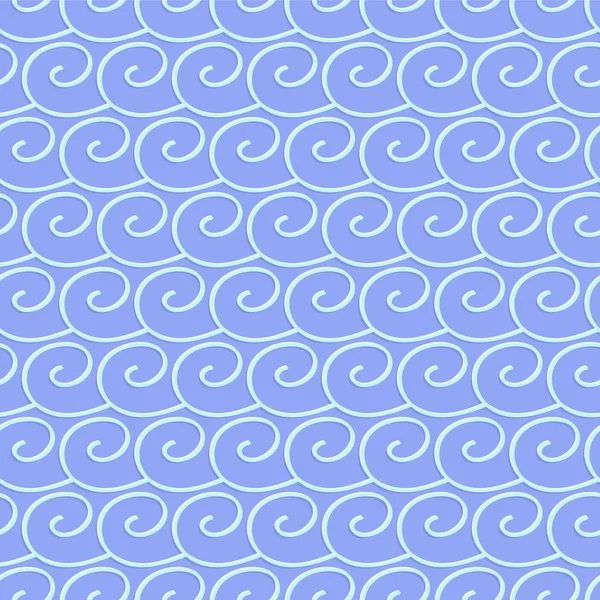 Cirklar och virvlar vintage sömlös mönster — Stock vektor