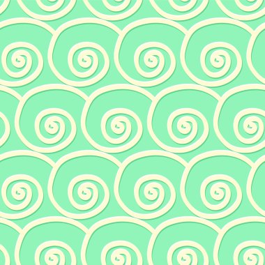 vintage tarzı daireler ve swirls seamless modeli