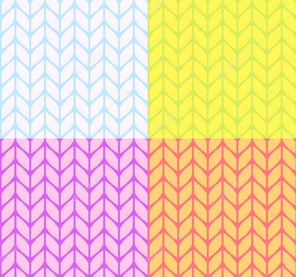 Flat knitting seamless pattern