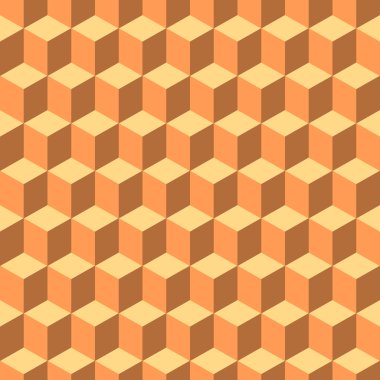 Şirin küp vektör sorunsuz arka plan
