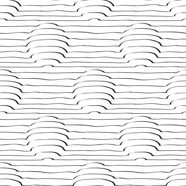 Cercles en 3d avec des lignes motif sans couture — Image vectorielle