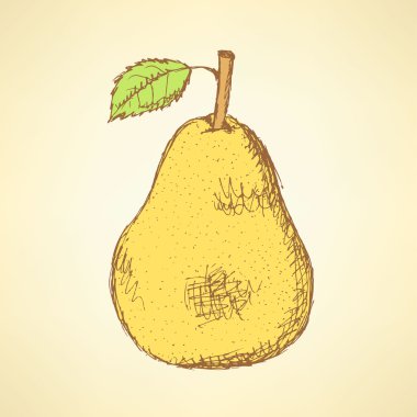 Vintage tarzı lezzetli armut kroki