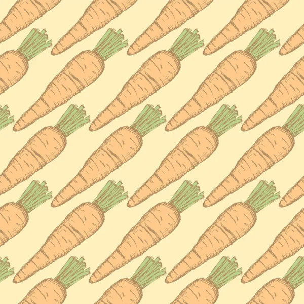 Schizzo gustoso carota in stile vintage — Vettoriale Stock