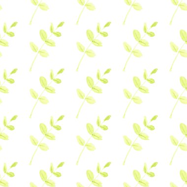 Vintage tarzı suluboya yaprak