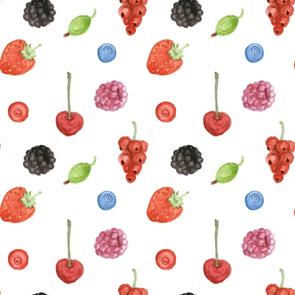 Aquarel berry in vintage stijl — Stockvector