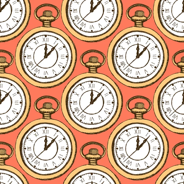 Sketch pocket watch in vintage style Royalty Free Stock Vectors
