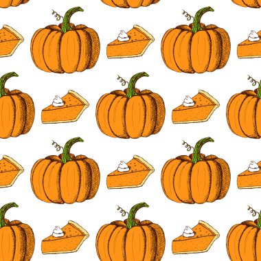 Kroki Şükran seamless modeli