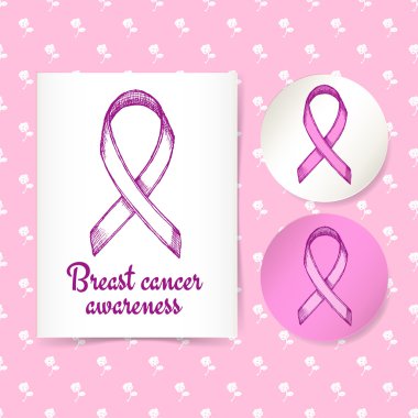 Meme canser farkındalık şerit