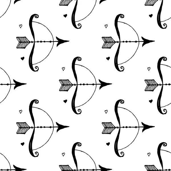 Esquisse flèche arc — Image vectorielle