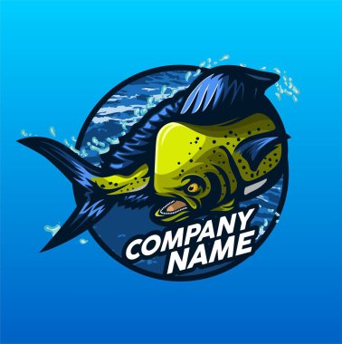 Balıkçılık Şirketi için mükemmel bir logo şablonu
