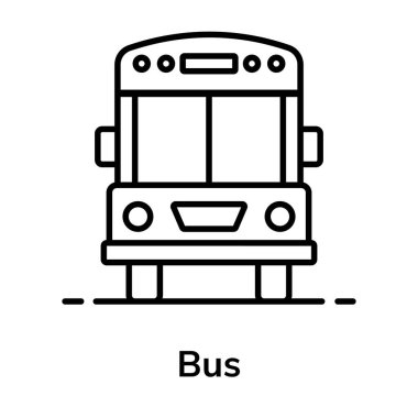Düz dizaynlı itfaiye aracı simgesi, bir merdiven kamyonu.