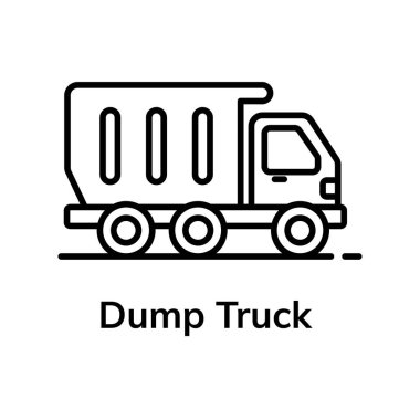 Moda vektör tasarımında çöp kamyonu simgesi 