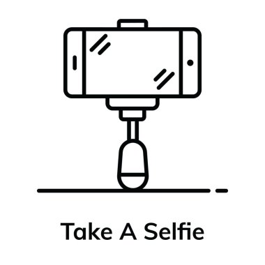 Modern tarzda bir selfie ikonu al. 