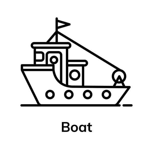Icône Navire Design Icône Amusement Été Transport Maritime Vintage — Image vectorielle