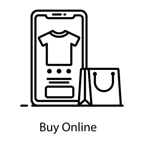 基本Rgb編集可能なスタイルでオンラインショッピングを購入し アプリを購入 — ストックベクタ