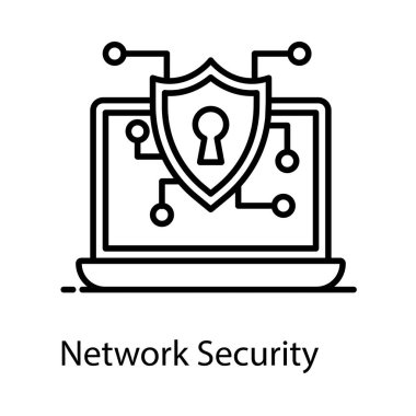 Ağ güvenliği vektörü, düğümlere bağlı güvenlik kalkanı 