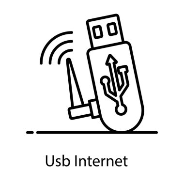Usb internet vektörü, sinyallere bağlı aygıt 