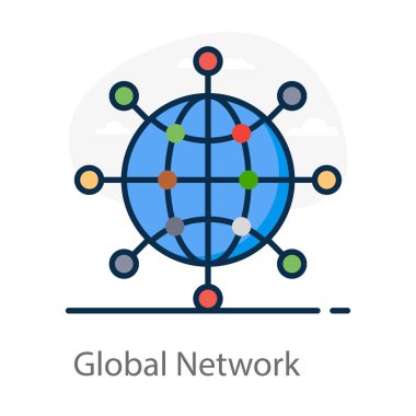 Ticari pazarlama ve iş mesajı vektörünün son moda simgesi 