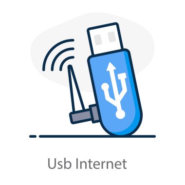 Usb internet vektörü, sinyallere bağlı aygıt 