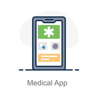 Düzenlenebilir tıbbi uygulamanın simge biçimi 