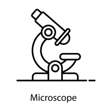 Mikroskop simgesinin düzenlenebilir tasarımı, laboratuvar araştırması 