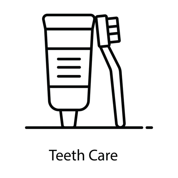 Basic Rgbun Icono Del Cuidado Los Dientes Estilo Plano Moderno — Archivo Imágenes Vectoriales