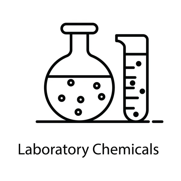 Ícone Estilo Produtos Químicos Laboratório Estilo Plano Moderno —  Vetores de Stock