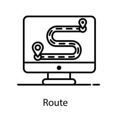 Çevrimiçi geçit simgesinin modern bir biçim simgesi