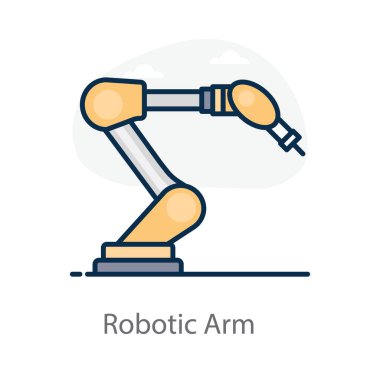 Düzenlenebilir biçimdeki robotik kol vektörü 