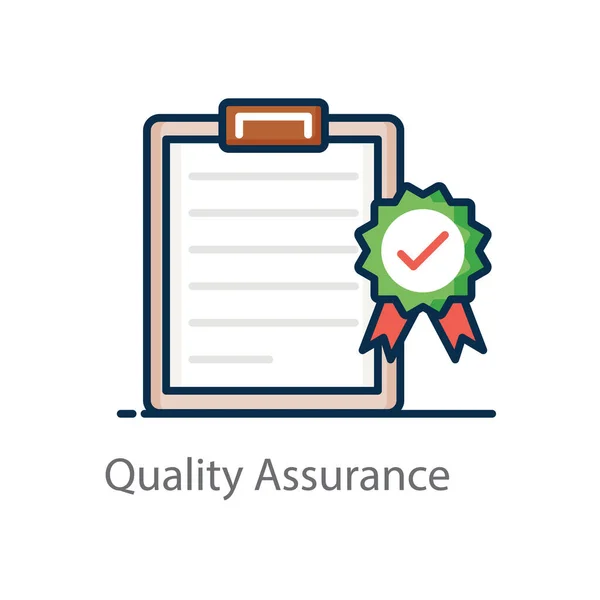 Emblema Garantia Qualidade Com Arquivo Documento Qualidade —  Vetores de Stock
