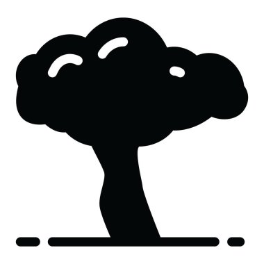 Geleneksel sklerocarya ağacı, doğal bitkinin düzenlenebilir simgesi 