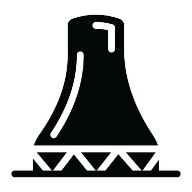 Nükleer santral simgesinin düzenlenebilir vektör biçimi