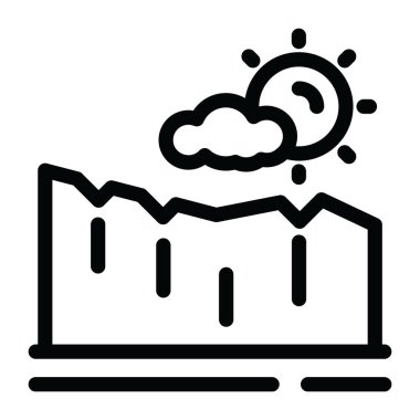 Masa dağ ikonunun güzel manzarası 